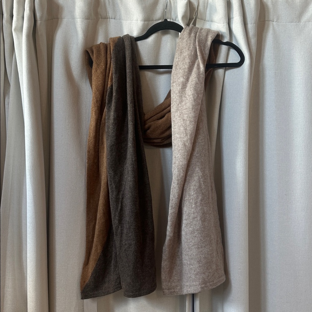 Charter Club 100% Cashmere Wrap Or Oversized Scarf Multicolor One Size